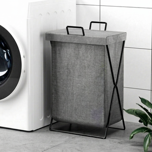 Hua Cheng Modern Durable Non-Woven Fabric Laundry Basket for Bathroom Storage - Product Image 1