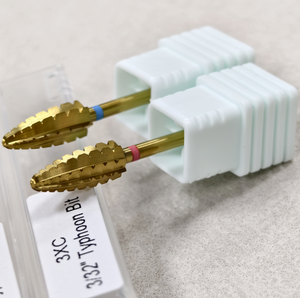 Forets de sécurité Typhoon en carbure de tungstène de luxe durable de 3/32 po pour l'élimination du gel acrylique dur, forets à ongles de grande taille pour ponceuse électrique - Product Image 2