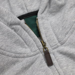 Men's <b>Vintage</b> <b>Oversized</b> French Terry Zip Hoodie Heavyweight Cotton <b>Sweatshirt</b> for Autumn Streetwear - Product Image 5