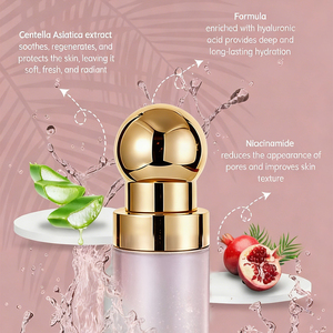 Base de maquillage liquide végétalienne à l'aloe vera 30 ml, marque privée, crème hydratante transparente verte douce, <span class=keywords><strong>primer</strong></span> matifiant pour le visage - Product Image 5