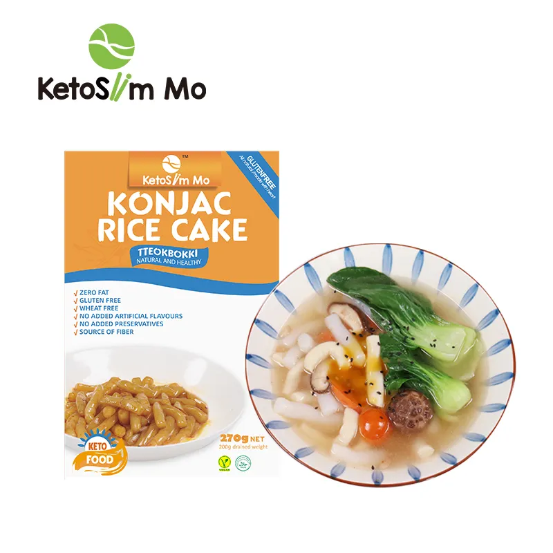 Ketoslim Mo China Korean Fried Rice Cake Tteokbokki Sweet And Spicy Flavor Instant Konjac Food