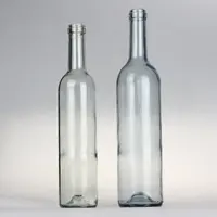 Personalizado creativa vacía de la botella de vino de 750ml claro