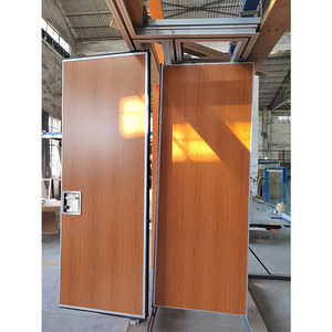 Cloison de séparation mobile pliable en bois au design moderne Porte de séparation coulissante pour salle de classe Insonorisation - Product Image 3