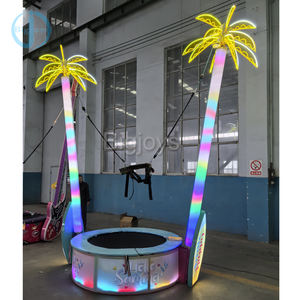 Trampolino Elastico Singolo per Bambini a Forma di Palma di Cocco con Luci LED, Prezzo di Fabbrica - Product Image 1