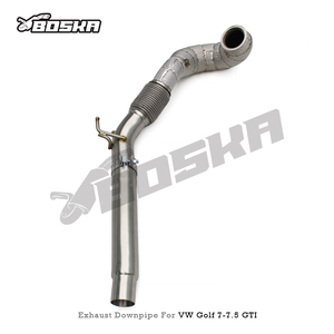 Tuyau d'échappement en acier inoxydable BK pour VW <span class=keywords><strong>Golf</strong></span> <span class=keywords><strong>7</strong></span>/<span class=keywords><strong>7</strong></span>.5 MK7/MK7.5 <span class=keywords><strong>GTI</strong></span> 2.0T 2014-2020, échappement droit - Product Image 3