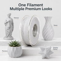 Filament PLA Effet Marbre OEM 1,75 mm 1 kg Grain de Pierre pour Imprimante 3D Scellé Sous Vide avec Dessiccant pour Imprimantes 3D FDM/FFF Vente en Gros