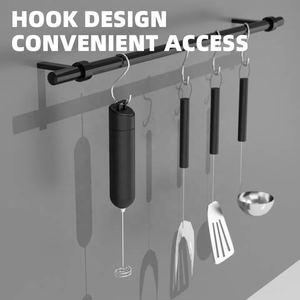 <span class=keywords><strong>Mousseur</strong></span> à lait électrique portatif professionnel à piles, mélangeur à café automatique avec support – Meilleures ventes - Product Image 2