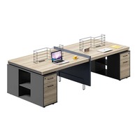 Poste de travail de bureau modulaire de haute qualité E1 MFC pour meubles au design moderne pour bureau à domicile