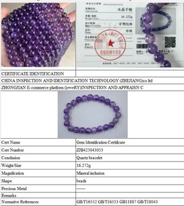 <span class=keywords><strong>Bracelet</strong></span> extensible en améthyste naturelle et apatite de 8 mm pour la guérison et la spiritualité - Pierre naturelle 100% authentique - Product Image 4