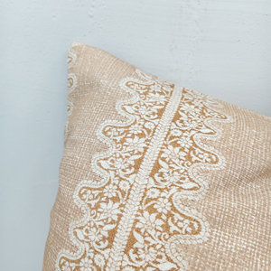 Fodere per cuscini Boho con motivo a tappeto, federe decorative quadrate per esterni con design in <span class=keywords><strong>pizzo</strong></span> marrone beige <span class=keywords><strong>bianco</strong></span> - Product Image 5