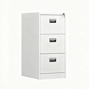 Armoire de classement industrielle en acier noir ignifuge à 4 tiroirs, durable, pour bureau, en vente - Product Image 1