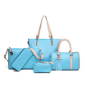 Vente en gros directe usine : Sac à grande capacité pour femme, sac en cuir imprimé pour femme, ensemble de 6 sacs à bandoulière, sac fourre-tout de créateur - Product Image 3