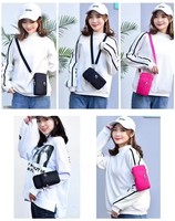 Dropshipping Offre Spéciale Zipper Crossbody Wallet Mobile Phone Pouch Women Mini Purse Cellphone Shoulder Sling Bag With Strap