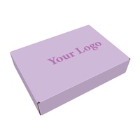 Boîte d'emballage personnalisée en carton rigide de couleur violette pour beignets, pain, gâteaux, pâtisseries et desserts