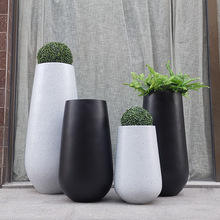 Luxe grand arbre trous planteur fleur vase pots sol moderne vaste jardinière art décoration créative résine grands pots de fleurs décor - Product Image 5