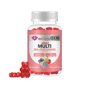 วิตามินรวมแบบกัมมี่ รสสตรอว์เบอร์รี 60 ชิ้น ขายส่ง วิตามิน-A B6 <span class=keywords><strong>B12</strong></span> C D3 ไบโอติน เสริมภูมิคุ้มกัน บำรุงสมอง เพิ่มพลังงาน อาหารเสริม - Product Image 1
