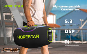Hopestar A80プロスピーカー屋外ワイヤレスベースサブウーファーラウドポータブルオーディオプレーヤーマイク付きスピーカー - Product Image 3