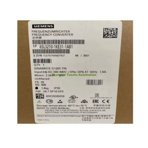 อินเวอร์เตอร์ซีเมนส์ รุ่น 6SL3210-1KE31-1AB1 กำลังไฟ 55 กิโลวัตต์ แรงดันไฟฟ้า 380 โวลต์ ระดับการป้องกัน IP20 ระบบควบคุมแบบเวกเตอร์ - Product Image 1