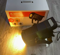 Lumière de photographie K-300Bi, 300W, LED, COB, haute puissance, lumière douce, pour diffusion en direct, éclairage d'ambiance de studio