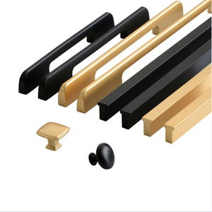 橱柜五金镀铝防层卧室衣柜家具拉手旋钮 - Product Image 1