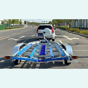 Remorque de bateau en aluminium à double essieu de 28 pieds avec couchettes en polyéthylène, chargement facile, vente chaude, pour bateaux de 25 à 27 pieds avec VIN et DOT - Product Image 3