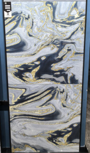 Thiết kế mới vàng dòng sứ gạch lát sàn thiết kế mới kích thước lớn tráng men đánh bóng gạch giá tốt bề mặt bóng 800x800mm - Product Image 2