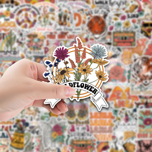 Pegatinas de arte hippie, nuevo, estético, impresión, Estilo <span class=keywords><strong>vintage</strong></span>, 100 Uds. - Product Image 2