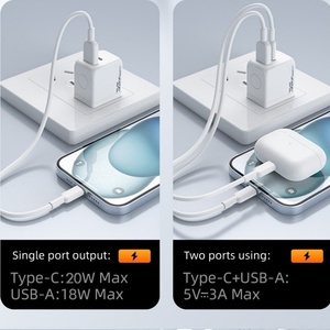 <span class=keywords><strong>Cargador</strong></span> GaN de 20W con Certificación KCC CE CB EMC GS, Enchufe para EE. UU. y UE, <span class=keywords><strong>Cargador</strong></span> USB Tipo C PD de Carga Rápida para Apple, Samsung, Xiaomi - Product Image 6