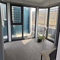 Capsule spatiale moderne personnalisée en structure acier, pod commercial portable pour villa, hall, toilettes, taille sur mesure, usage professionnel