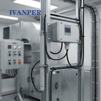 Capteur de vitesse du vent IVANPER AF410, résolution 0-10 m/s, précision 0,01 m/s, -20~85°C, matériau ABS