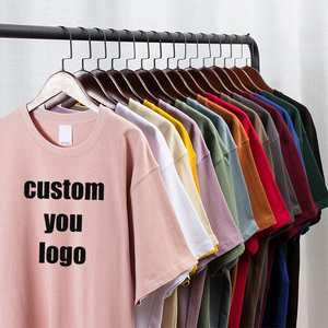 T-shirt Homme en Coton Lourd 280 g/m² Col Rond Personnalisable Uni Oversize pour Impression – Vente en Gros - Product Image 1