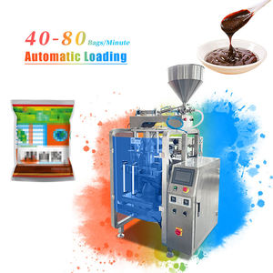 เครื่องบรรจุเครื่องปรุงอัตโนมัติความเร็วสูง เครื่องบรรจุซอสเหลวแบบแนวตั้งในซองพร้อมอุปกรณ์ปิดผนึก เครื่องจักรบรรจุภัณฑ์อาหาร - Product Image 1