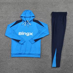 Chándal de Entrenamiento con Cremallera Completa, Manga Larga, Patrón Repujado, Uniforme de Fútbol, Sudadera con Capucha 25/26, Clubes Europeos, Otoño Invierno - Product Image 1