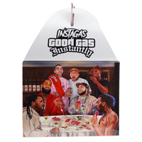 Boîtes d'emballage de fast-food jetables avec logo personnalisé pour poulet frit sushi chewing-gum avec art en relief boîte de nourriture à emporter