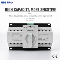 Commutateur de transfert automatique triphasé double alimentation EPEPRO PC EPM-C1 4P 32A 63A 110V 50/60Hz 1S Temps de transfert Générateur ATS