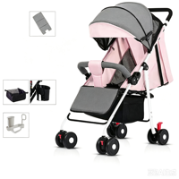 Poussette de voyage légère, pliable et portable avec auvent pare-soleil, couleur personnalisée