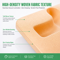 Insert thermoformé sur mesure en tissu de luxe pour coffret cadeau de spiritueux, liqueurs et gin