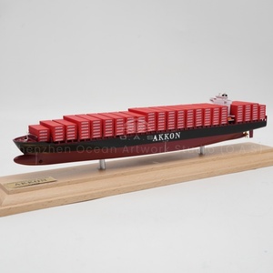 Mô hình thuyền quy mô thủ công của nhà máy o.a.s 1: Mô hình quy mô trang trí văn phòng quy mô 1000 tàu tùy chỉnh 35cm akkon Mô hình tàu container - Product Image 2