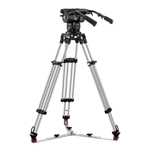 Kit trépied vidéo professionnel E-image Eg65 Pro robuste, charge maximale 65 kg avec base, équipement de photographie cinématographique, trépied robuste - Product Image 1