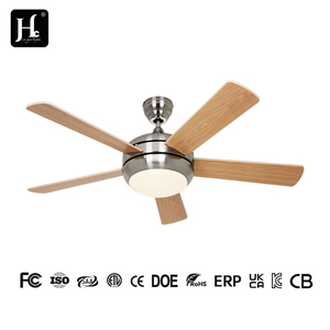 Prix fabricant : Ventilateur de plafond 52 pouces à 5 pales avec moteur à lumière puissante 3 couleurs, ventilateur de plafond lumineux pour chambre à coucher - Product Image 3