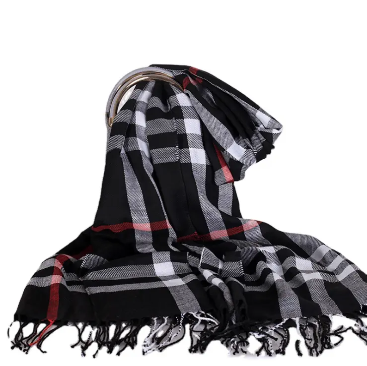 2021 autumn and winter new men's British style imitation cashmere Plaid Scarf tassel shawl Factory direct sale scarf