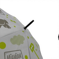 Parapluie de golf personnalisé avec logo de marque d'entreprise, 27 pouces, armature entièrement en fibre de verre, canopée imperméable et coupe-vent, poignée en EVA
