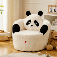 Canapé pouf géant en forme de panda, fauteuil de sol moelleux et mignon pour le salon
