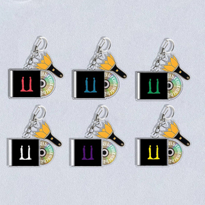 <b>Custom</b> Cartoon Anime Acrylic <b>Keychain</b> with UV Printing Black Glue Pendant Design Fashionable Souvenir - Product Image 1