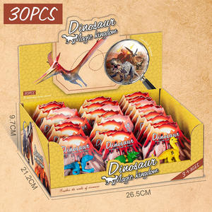 30pcs Volcano Card Pack Petits Jouets Colorés En Plastique Dinosaure Trading 2025 Nouveautés - Product Image 3