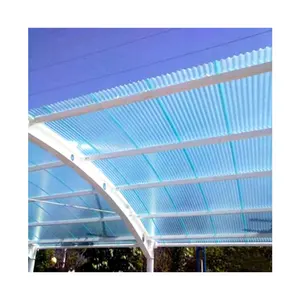 SINHAI PC-geprägte Platten Mehrwandiges Dach und Wand paneel aus klarem Polycarbonat für Gewächshaus-Hohlwand-Polycarbonat platten