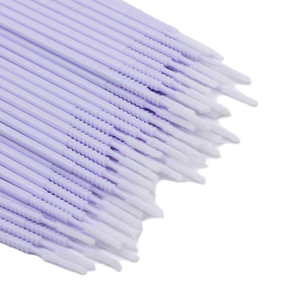 Kirpik uzantıları için toptan mikro fırçalar tek kullanımlık göz kirpik yapıştırıcısı temizleme uzun ucu mikro çubukla pamuk malzeme mikrofırça - Product Image 1