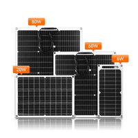 Mini Esnek Güneş Paneli 10W-100W LED Işık PERC Yarım Hücre Teknolojisi %21 Verimlilik Eloksallı Alüminyum Alaşımlı Gövde 30 Yıl Garantili