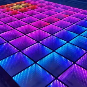 Piso de baile LED 3D infinito magnético de acrílico duro resistente al calor, la <span class=keywords><strong>mejor</strong></span> opción B2B para áreas interactivas de parques temáticos - Product Image 1
