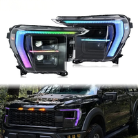 Ford F150 Raptor 2021 bis 2026 Upgrade RGB LED-Scheinwerfer mit DRL Plug-and-Play Frontlicht Auto-Zubehör Scheinwerfer